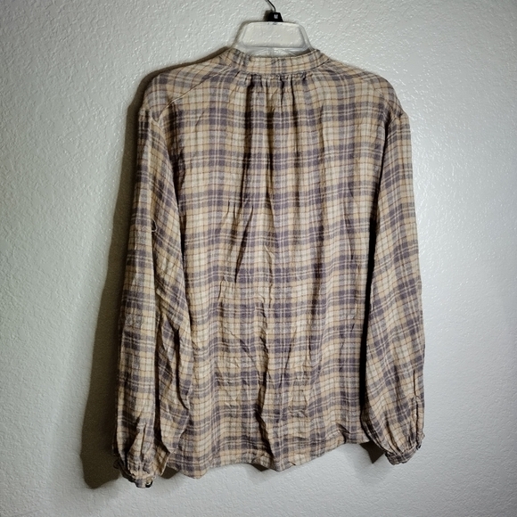 Free People Tops Free People Northern Bound Plaid Pullover sz S - Picture 8 of 10